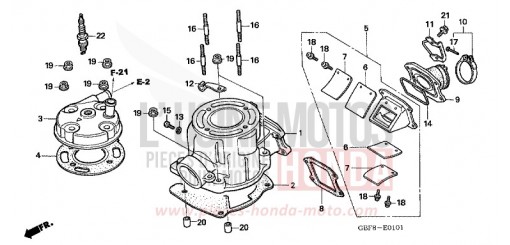 ZYLINDERKOPF (CR85R5,6/RB5,6) CR85RB6 de 2006
